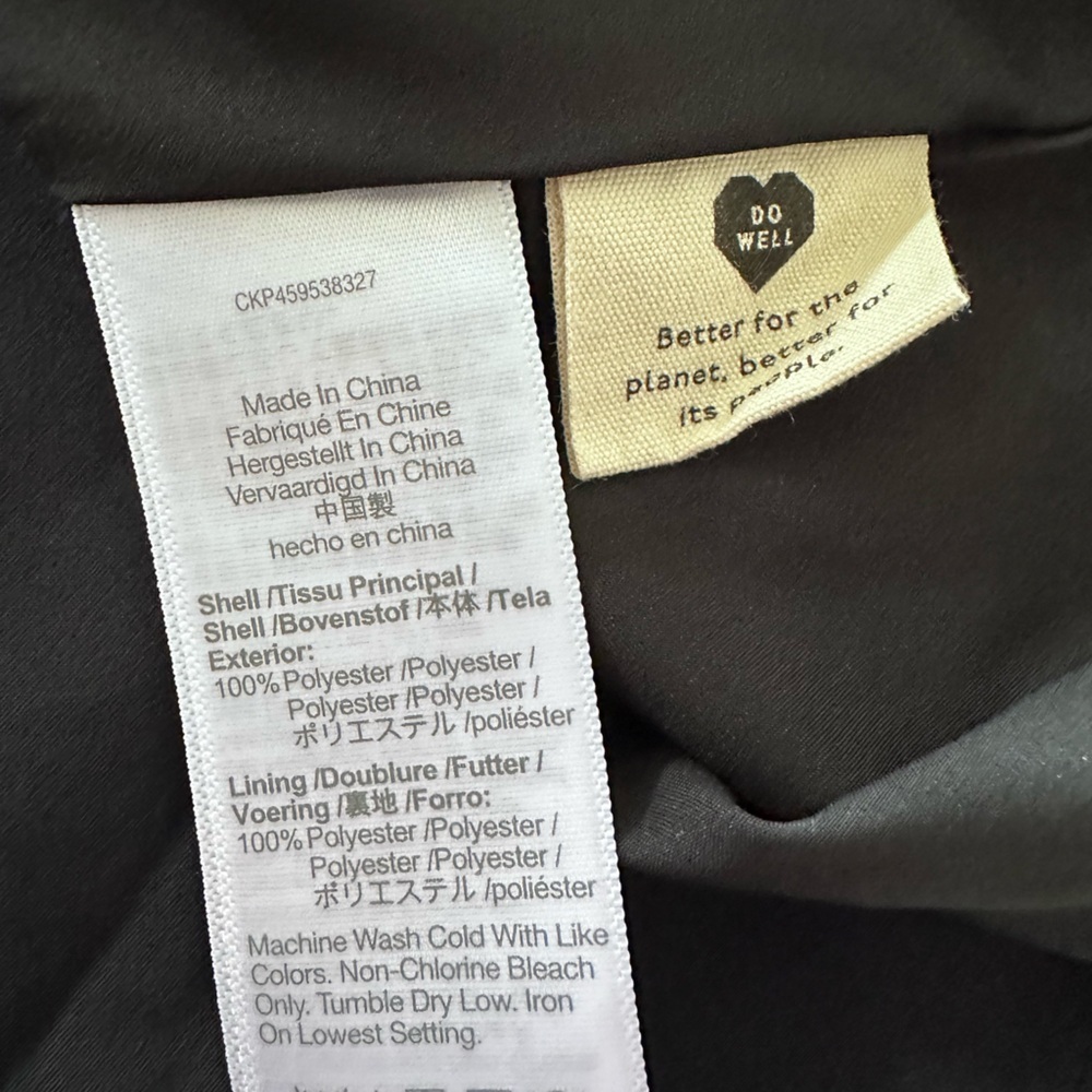 Madewell (Re)Sourced Georgette Ditsy Floral Button Up Long Sleeve Mini Dress LG - Picture 9 of 13